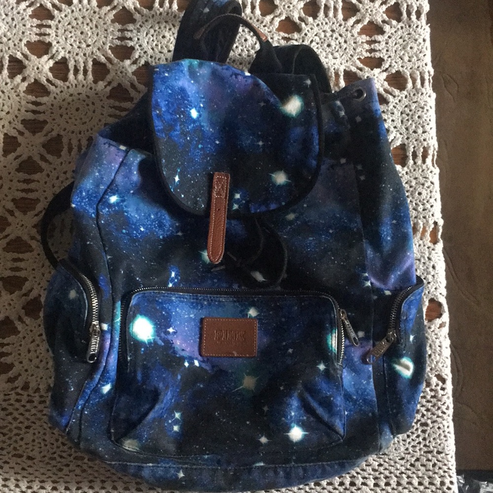Authentic PINK Backpack: Galaxy Print